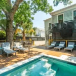 Enjoy sun loungers, outdoor dining, and an outdoor TV