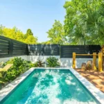 a private saltwater plunge pool - your backyard escape in the heart of Charleston.