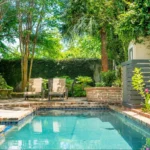 heated saltwater pool