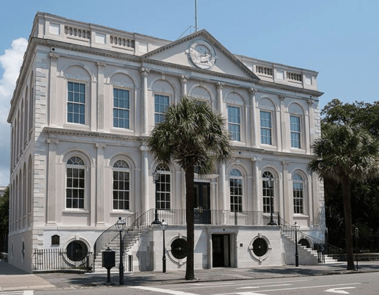 Charleston historic district vacation rental exterior with original piazza
